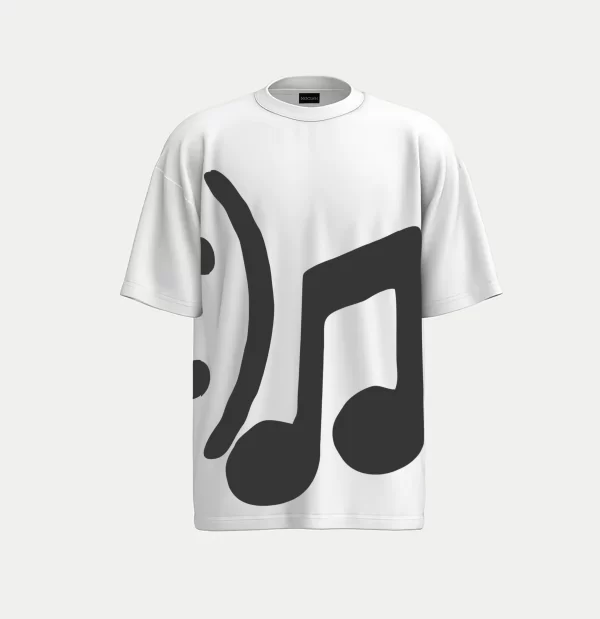 NOCIMH 24SS DROP-2 MUSIC LOGO WHITE