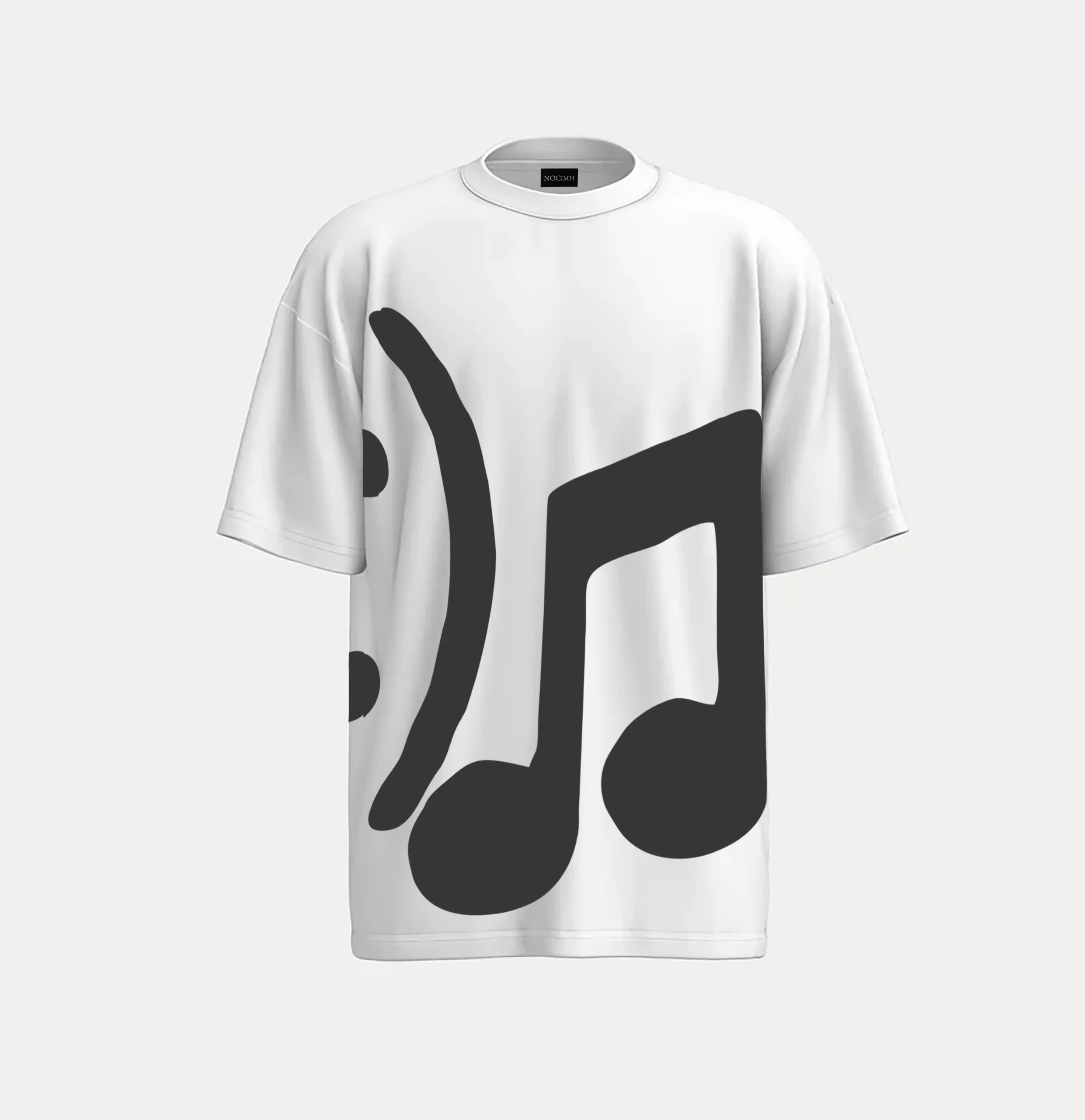 NOCIMH 24SS DROP-2 MUSIC LOGO WHITE